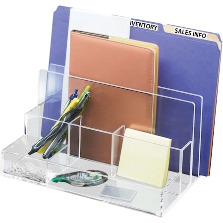Kantek Acrylic File Sorter Desk Organizer KA466294